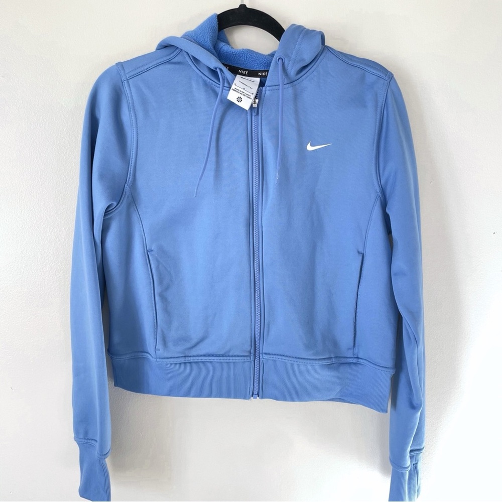 Nike Women's Blue Therma-Fit Full-Zip Hoodie